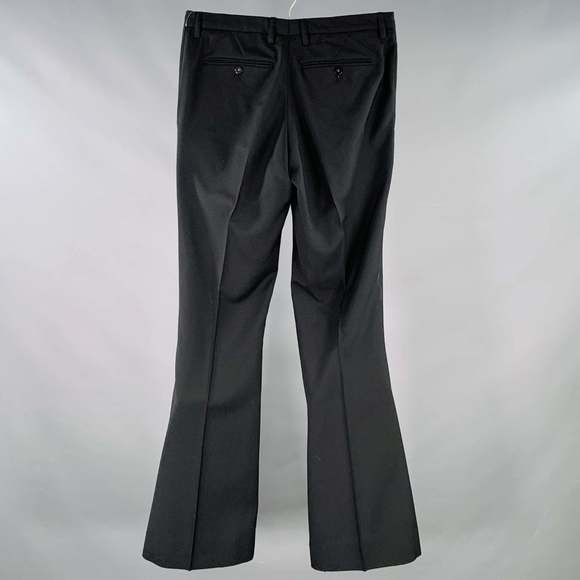 J. LINDEBERG Black Wool Flat Front Dress Pants - Picture 2 of 6